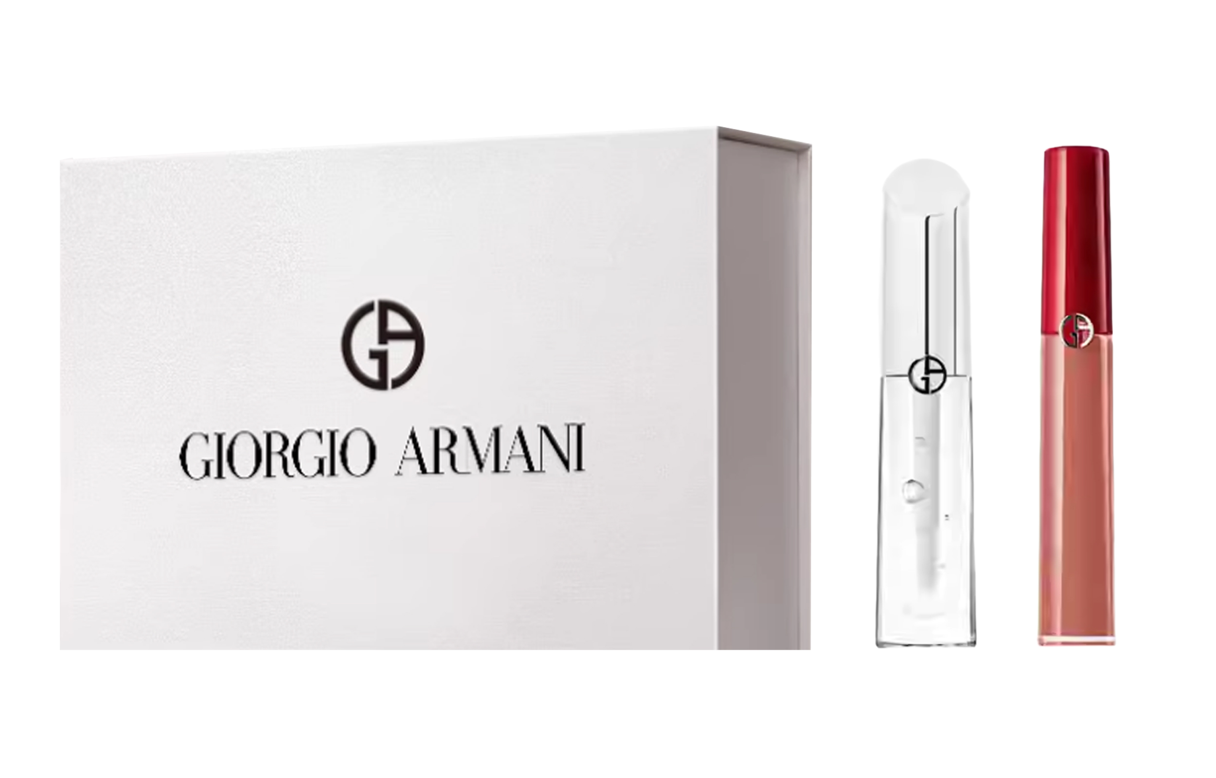 GIORGIO ARMANI Набор для макияжа silver tube lip mirror box с легко растушевывающимся тоном 3.5ml+6.5ml — фото 3