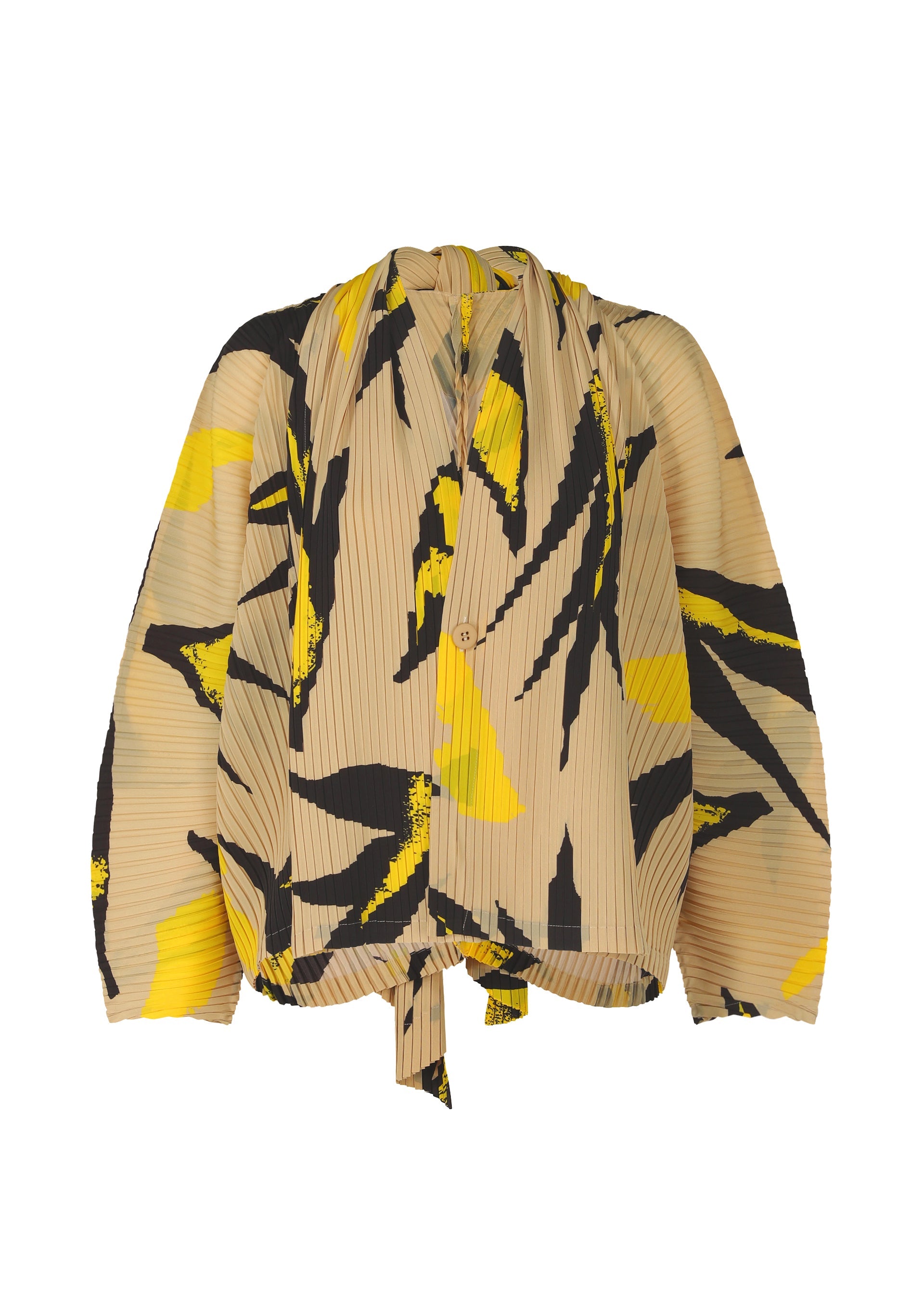 

Кардиган vigor pleats Issey Miyake, бежевый