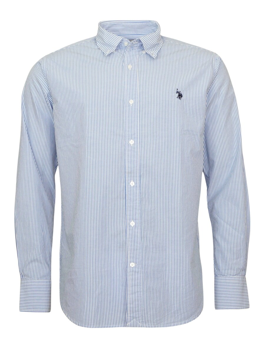 

Повседневная рубашка U.S. POLO ASSN. Comfort fit Button Up Shirt, синий