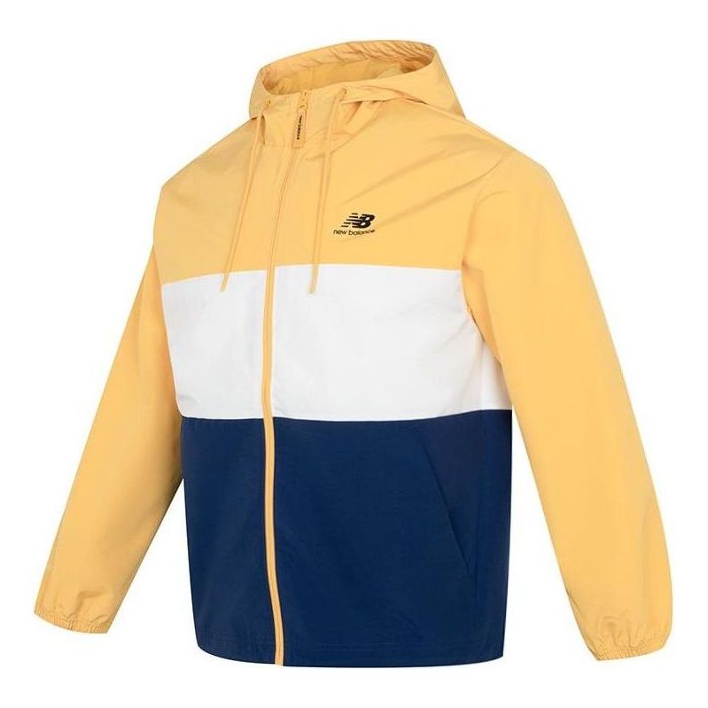 

Куртка New Balance Lifestyle Hooded Jacket 'Yellow White Blue', желтый