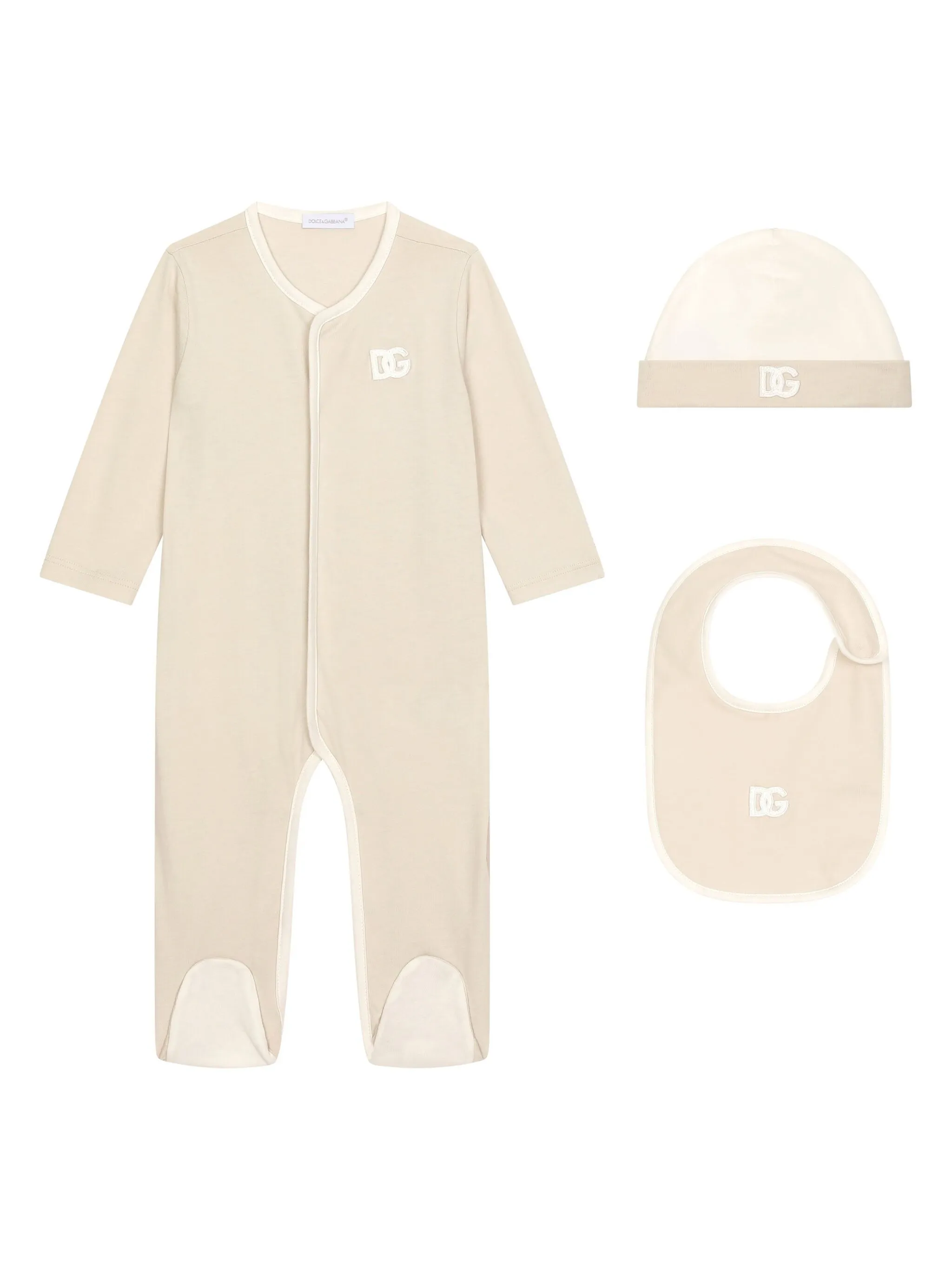 

Подарочный набор с логотипом Dolce & Gabbana Kids, бежевый