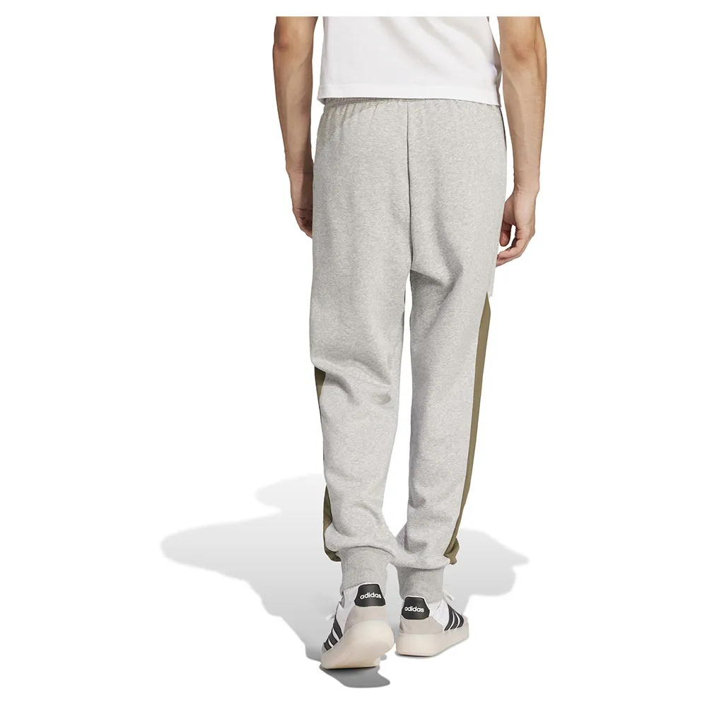 Брюки adidas Seasonal Essentials Colorblock, серый — фото 2