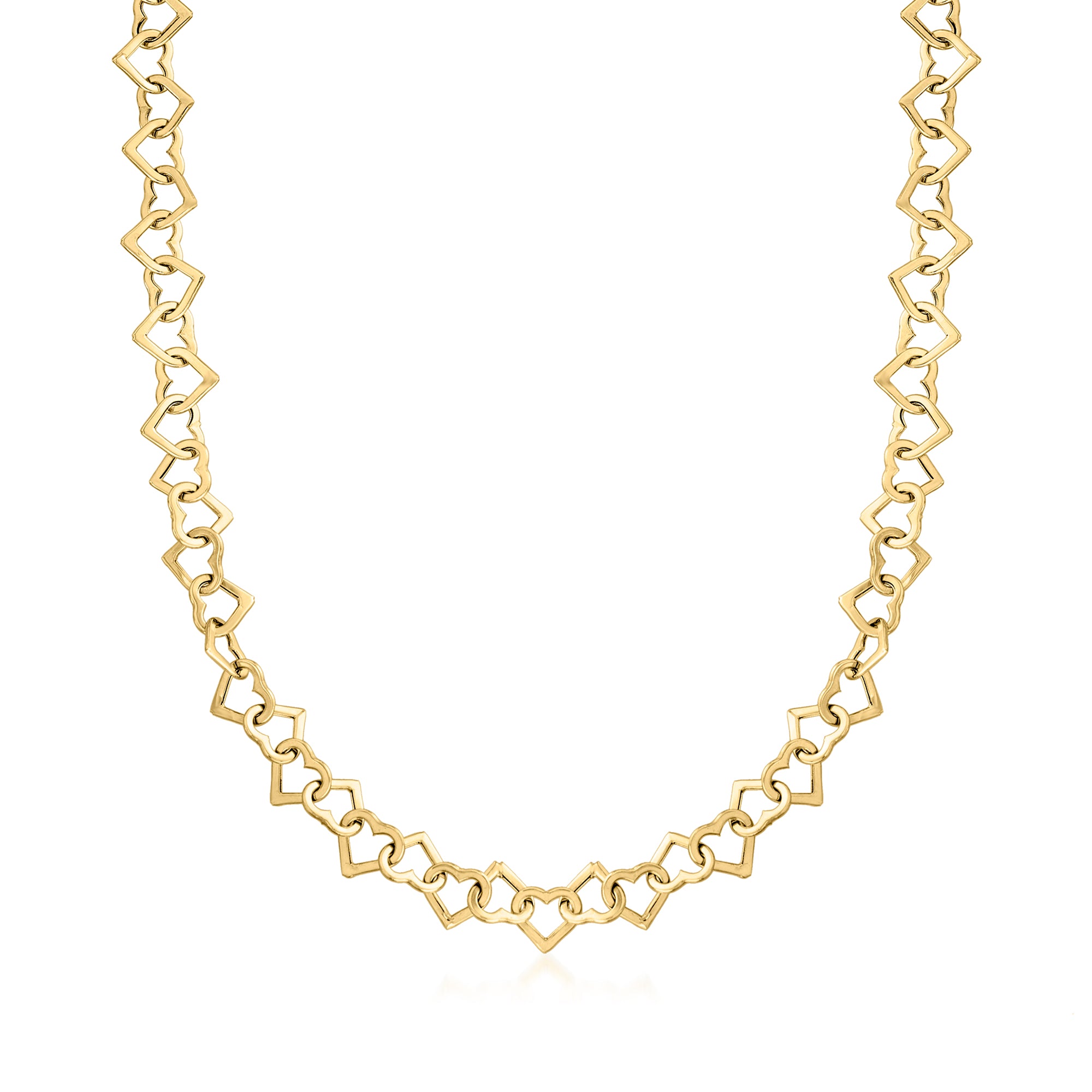 

Ожерелье Ross-Simons в форме сердца из 14-каратного желтого золота Ross-Simons, 20 In