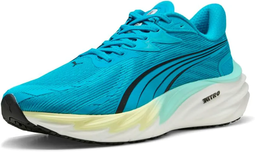 Мужские беговые кроссовки Puma Velocity Nitro, синий/золотой — фото 2