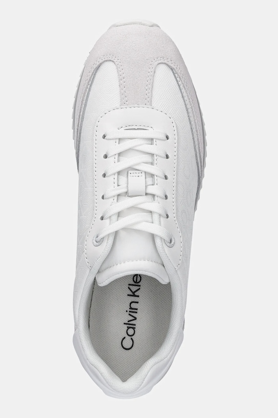 Кроссовки Runner Lace Up - Mono Mix Calvin Klein, белый — фото 4