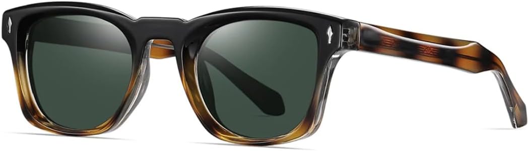 

Ретро-модные поляризованные солнцезащитные очки для женщин и мужчин, классический винтажный стиль, защита от УФ-излучения UV400, для активного отдыха VFDHN, Hawksbill Green