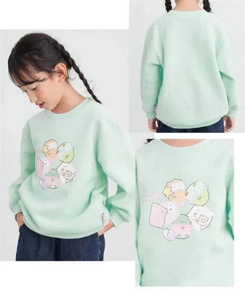 [Sumikko Gurashi] Толстовка с принтом на флисовой подкладке — фото 3