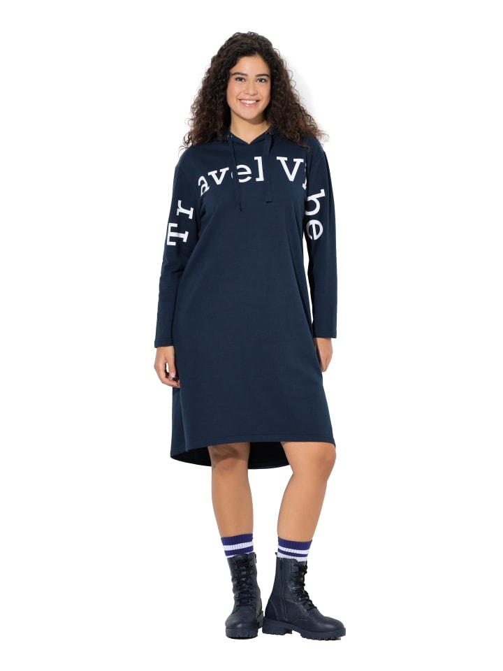 

Ulla Popken Темно-синее миди-платье