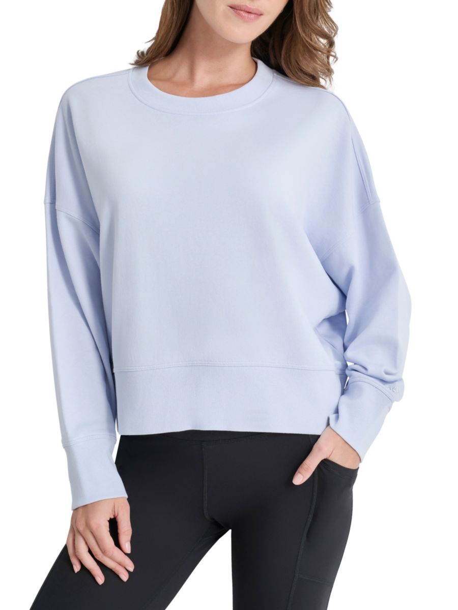 

Толстовка с заниженной линией плеч DKNY, цвет Rain