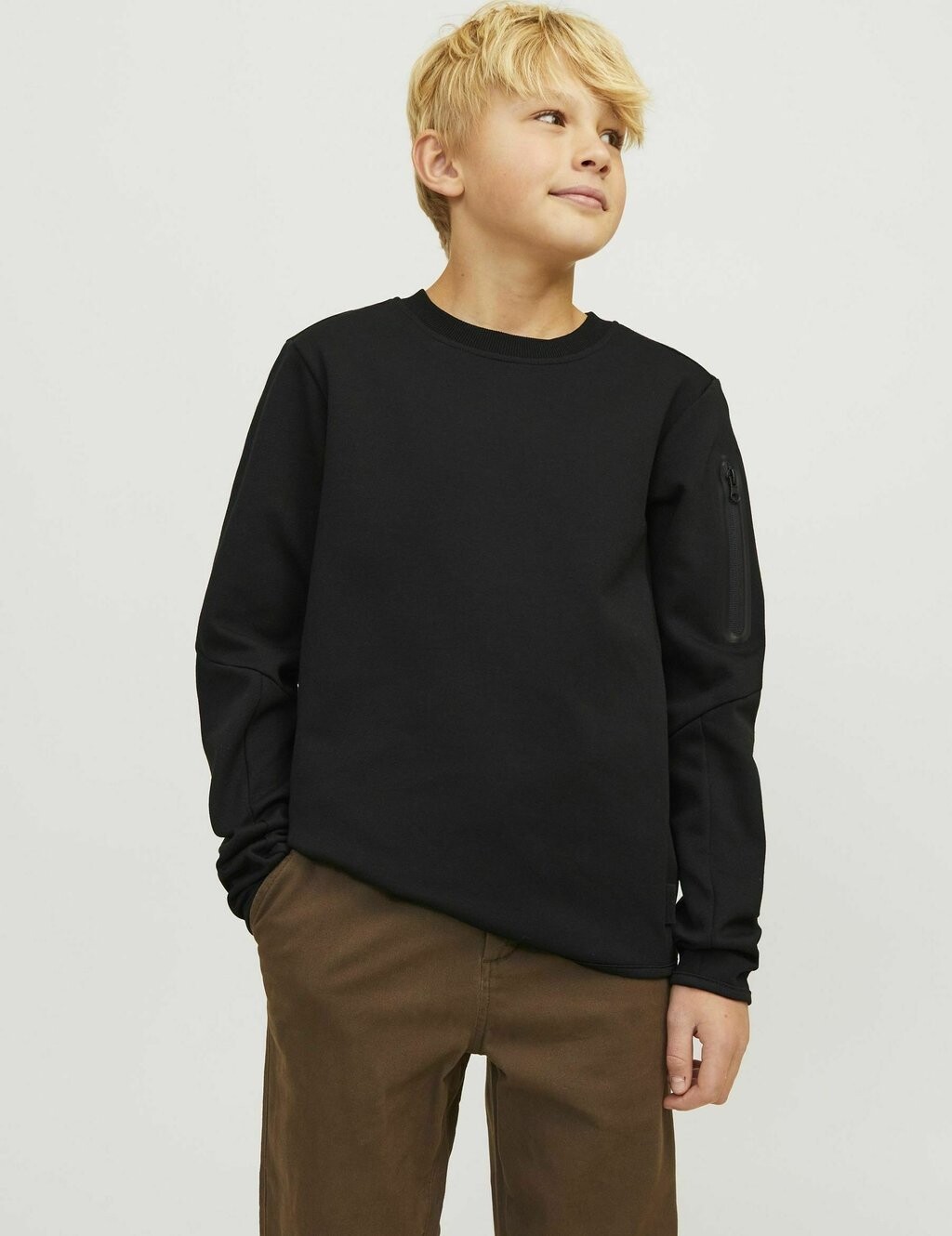 

Толстовка JCOFUSION CREW NECK Jack & Jones, черный