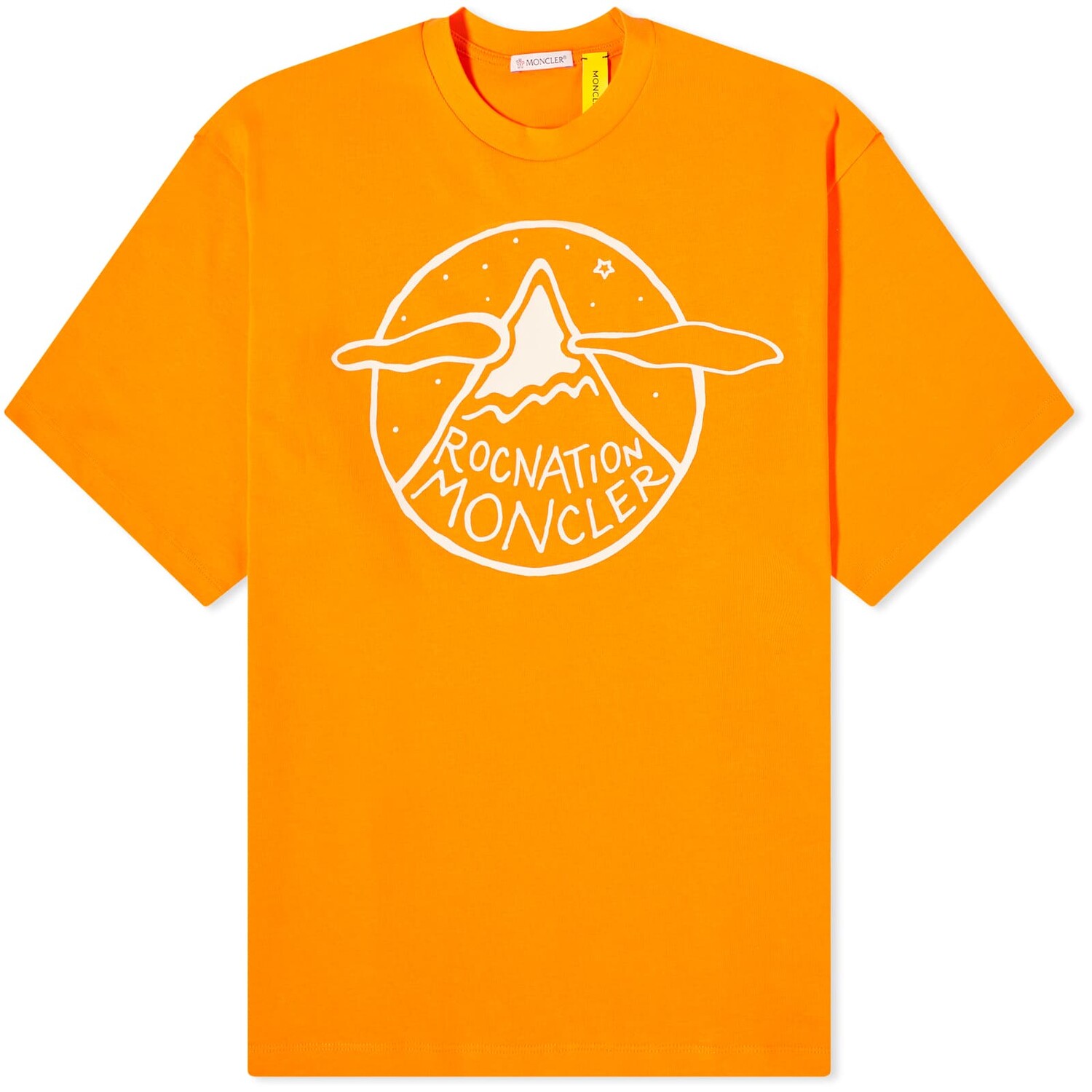 

Рубашка Moncler Genius X Roc Nation Short Sleeve T, цвет Orange