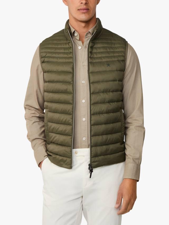 

Стеганая утепленная безрукавка с наполнителем Hackett London, Cargo Green