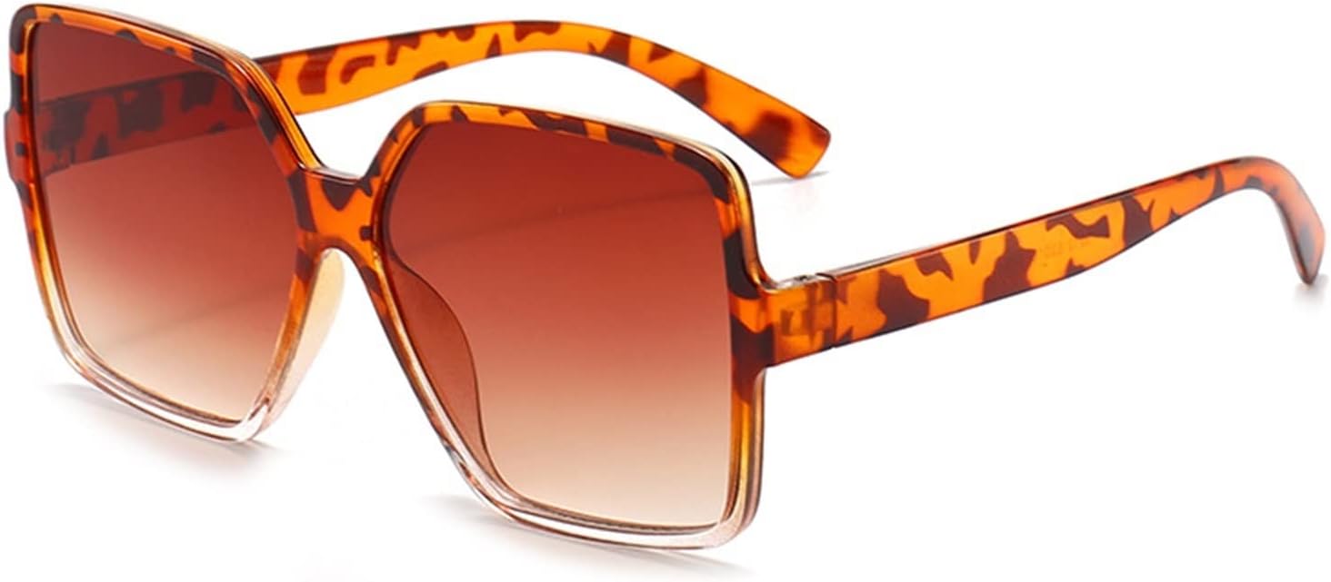 

Солнцезащитные очки квадратной оправы большого размера 2026 года для мужчин и женщин, очки для вождения на открытом воздухе во время отпуска (цвет: B, размер: средний) MTZJH, H