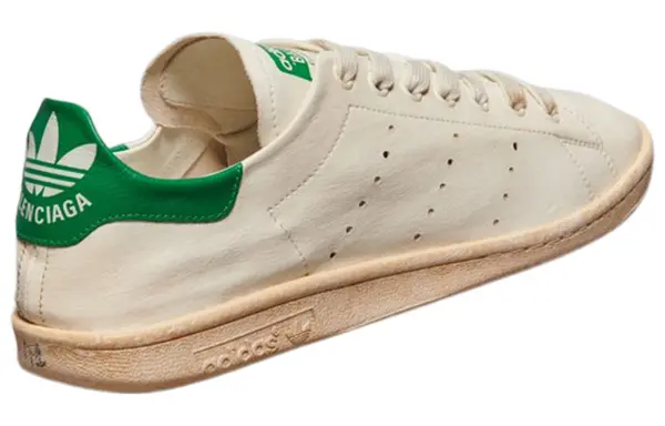 Кроссовки x adidas originals stan smith sneakers 'vintage white green' Balenciaga, белый — фото 3