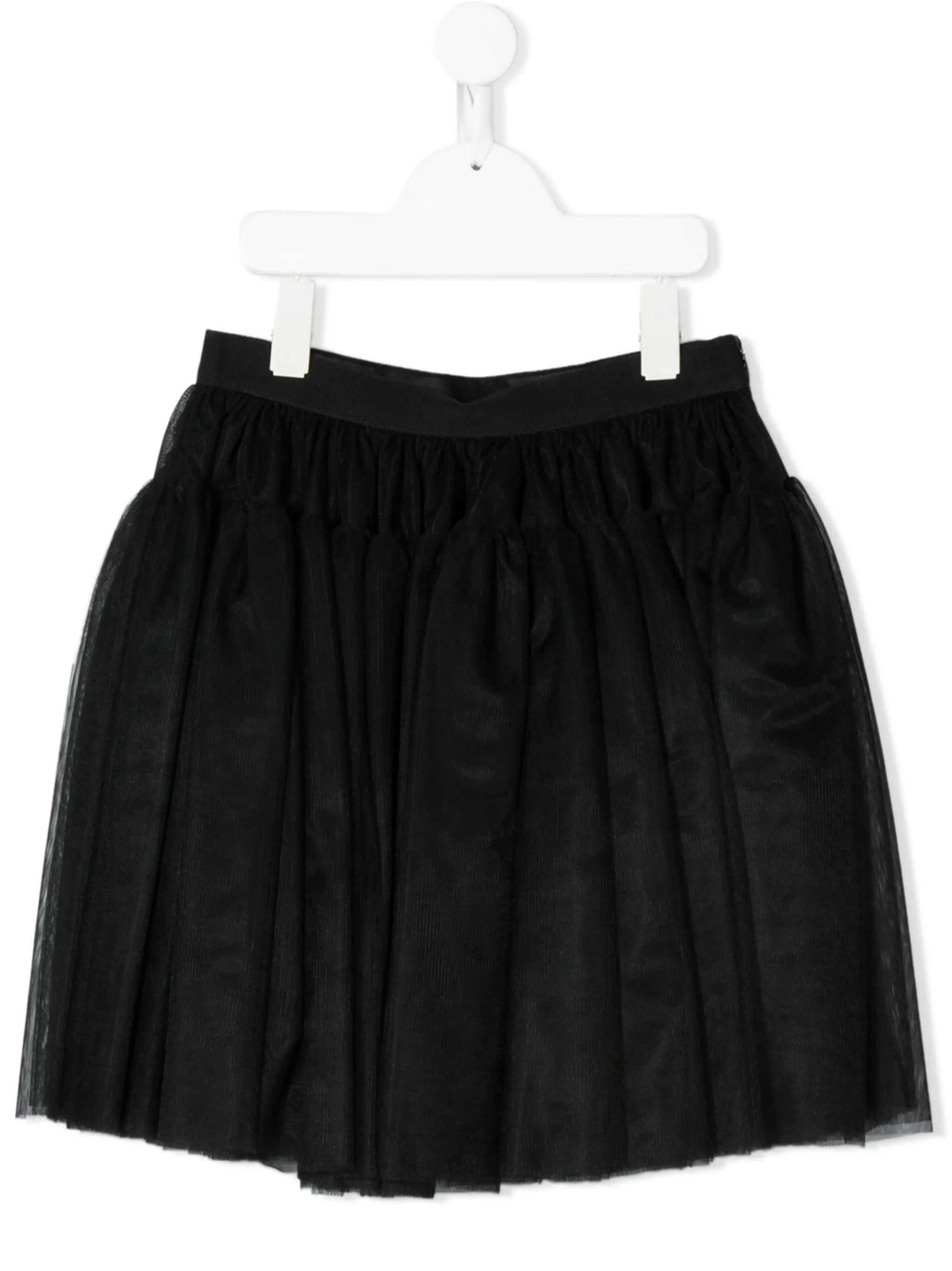 Юбка мини с оборками Dolce & Gabbana Kids, черный