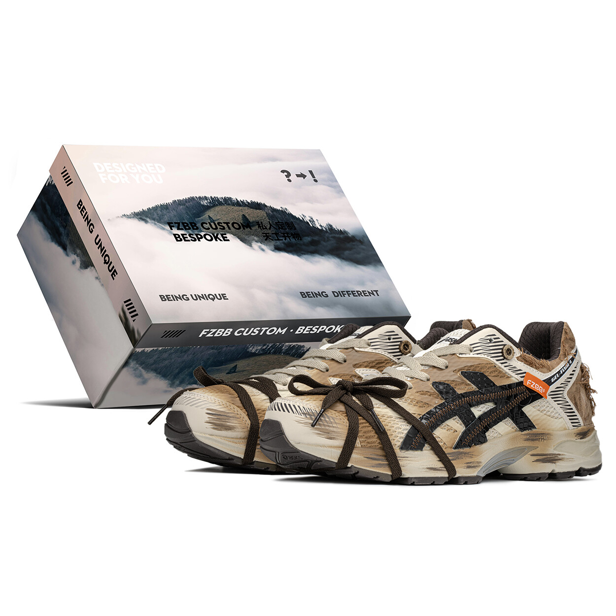 

Кроссовки мужские Gel-Flux 4 с низким верхом, черные/коричневые Asics