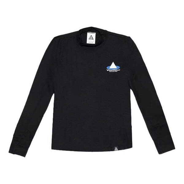 

Футболка Nike ACG Wizard Island Casual Sports Round Neck Printing Long Sleeves Pullover Black, черный