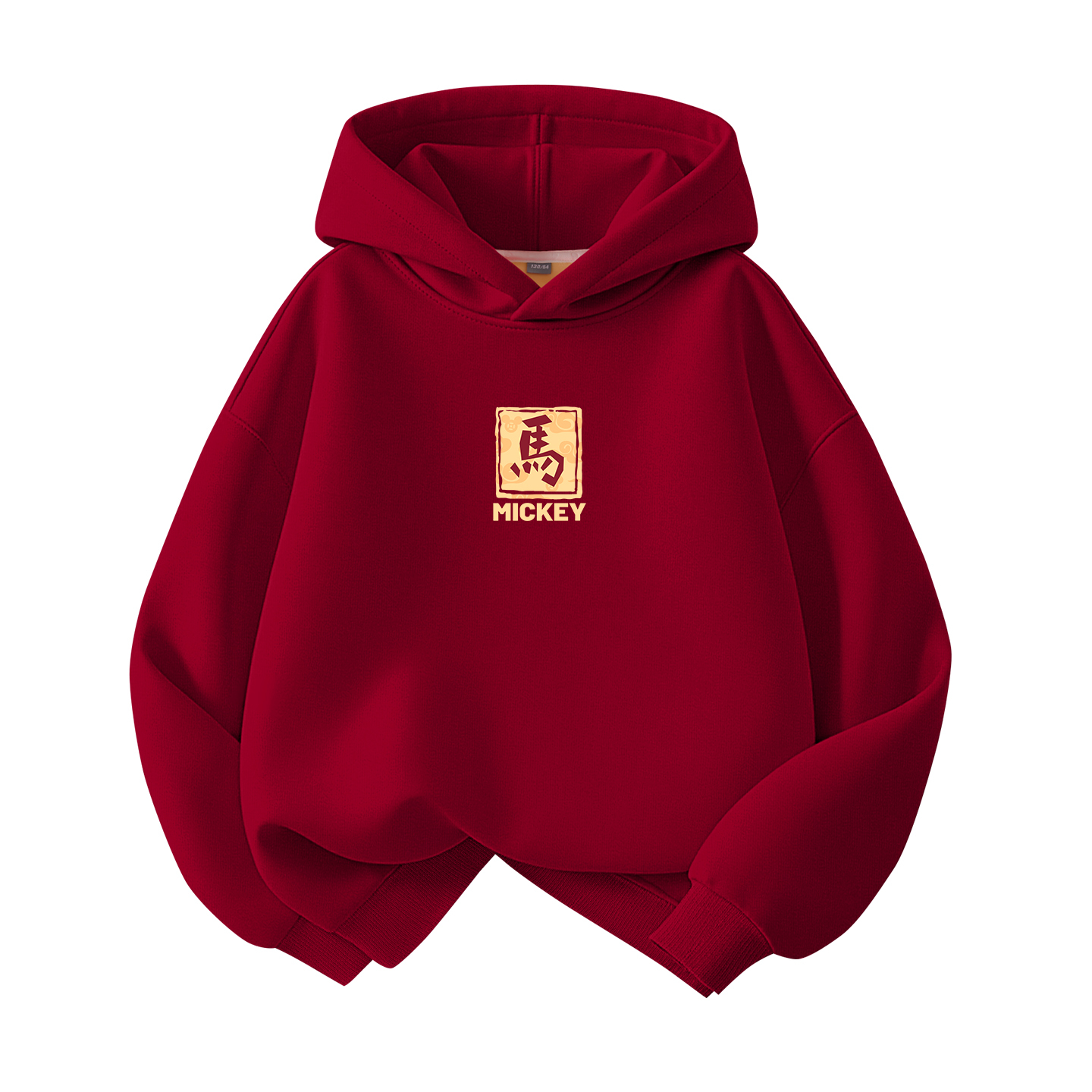 Детский свитшот Disney, [thickened and fleece-lined]daliyuan coin k бордовый — фото 3