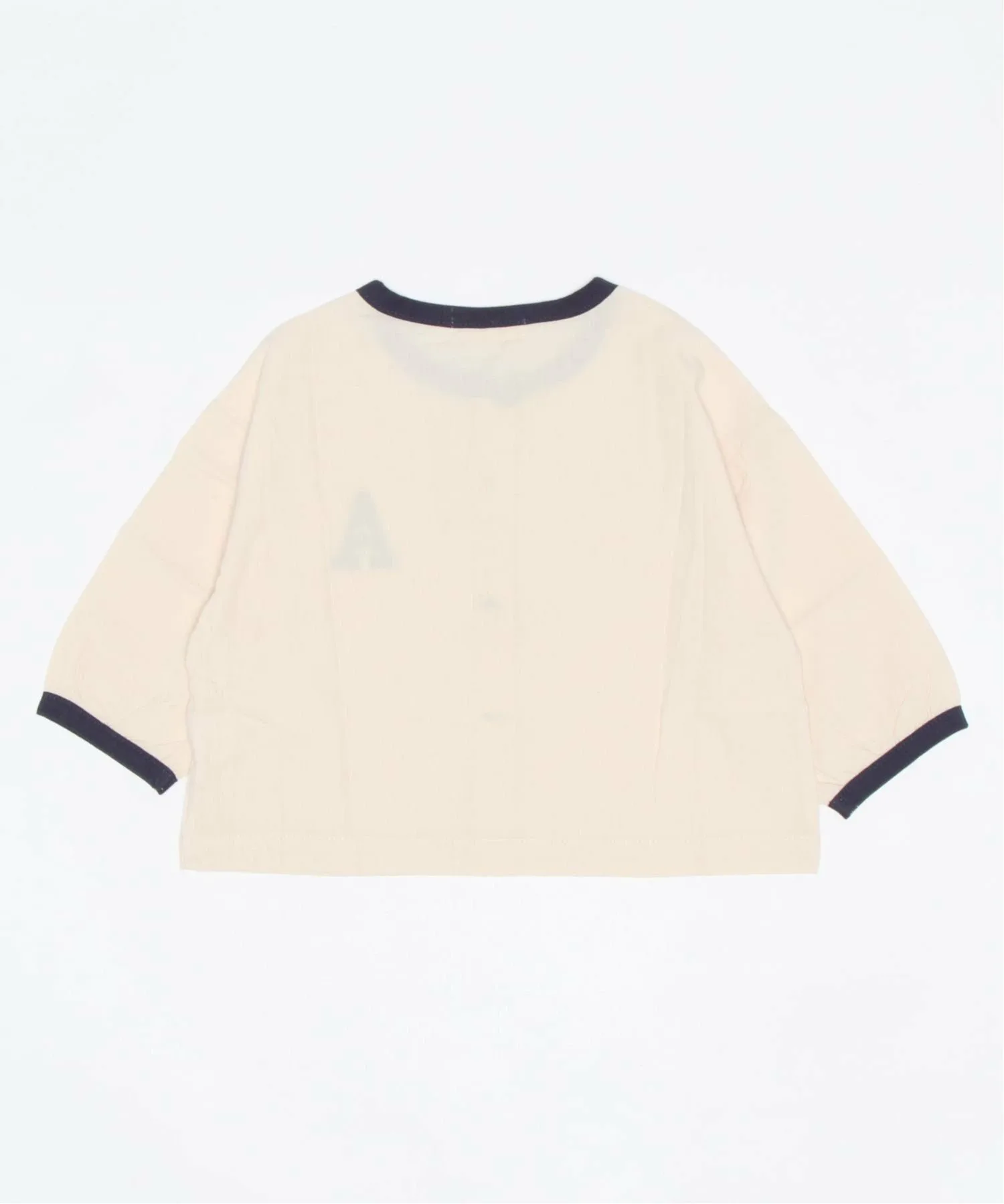 Рубашка Цветовая окантовка, передняя застежка Aimoha Kids, Light beige — фото 4
