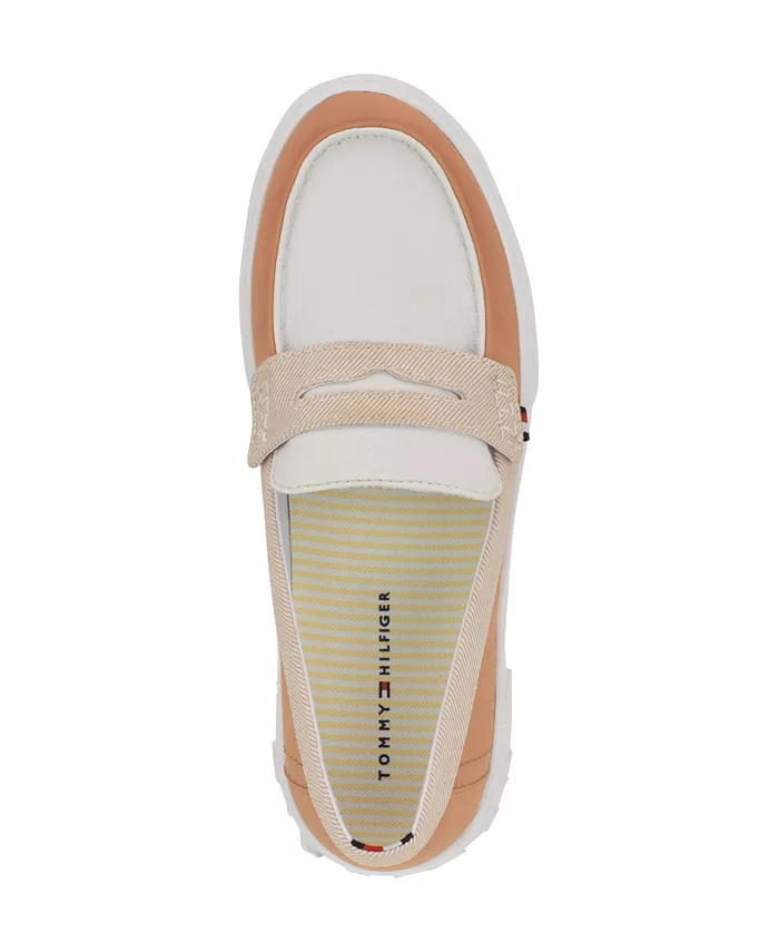 Женские спортивные лоферы Walees Slip-On Penny Tommy Hilfiger, коричневый/бежевый — фото 4