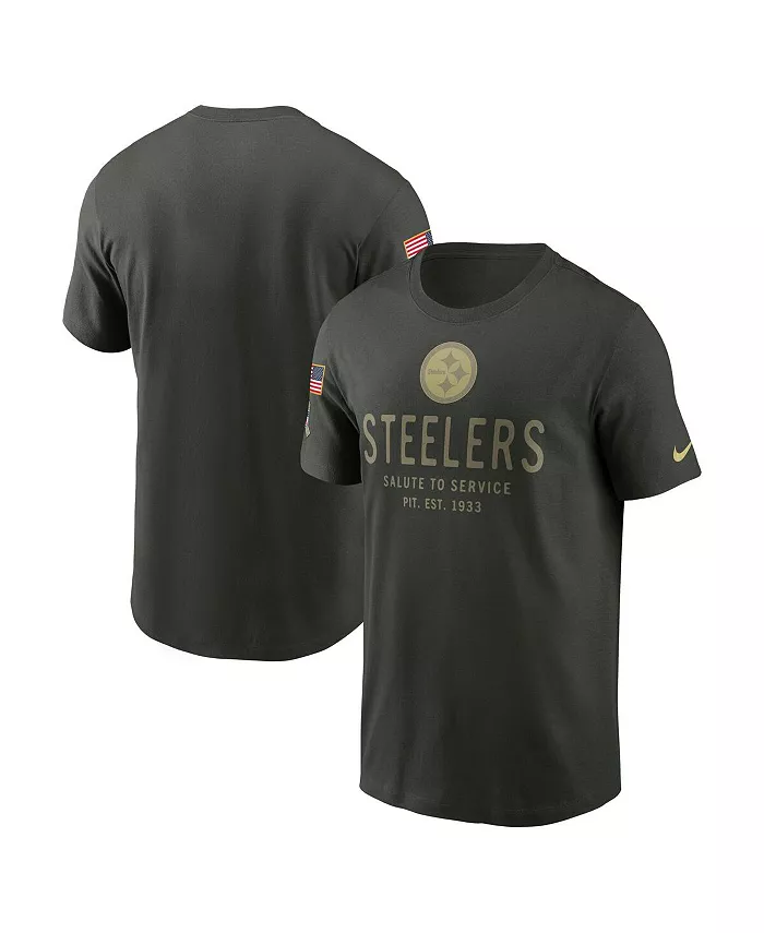 

Мужская футболка Pittsburgh Steelers 2025 Salute to Service Sideline Primary Edge Dri-FIT цвета лесной зелени Nike