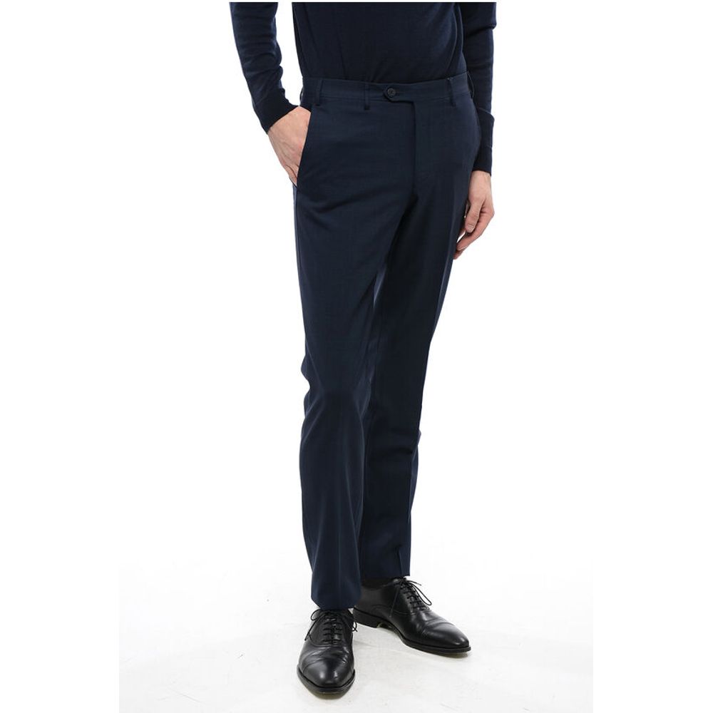 

Брюки LEADER из экстратонкой шерсти Corneliani, Blue