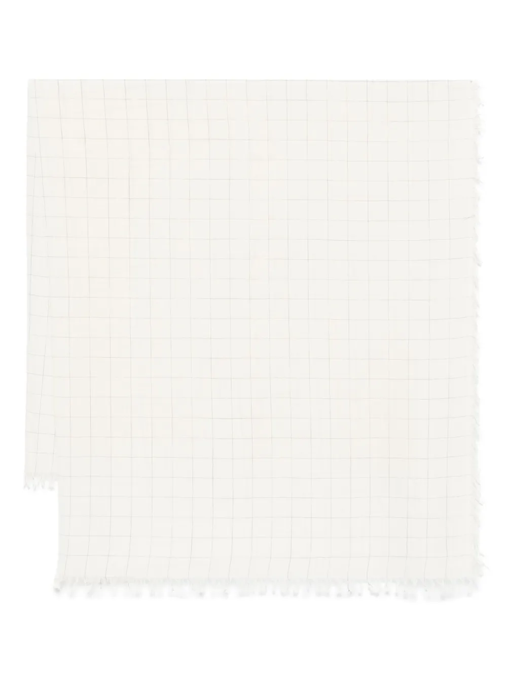 

Шарф в клетку TOTEME, белый