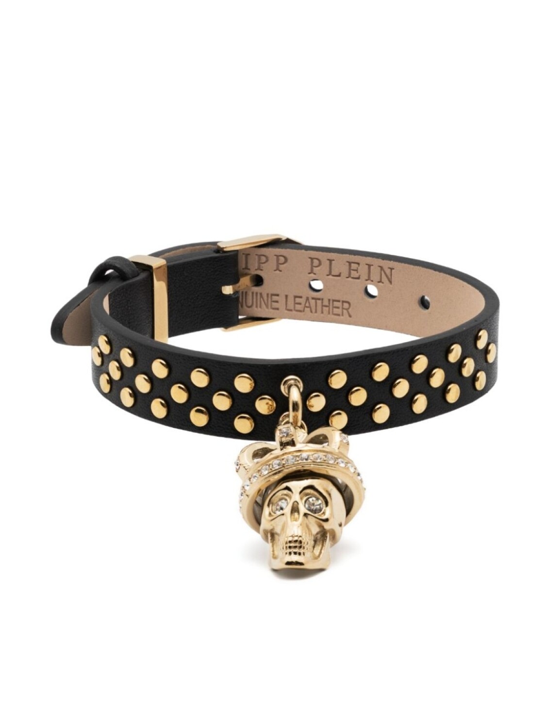 

Браслет с подвеской Skull Crown Philipp Plein, черный