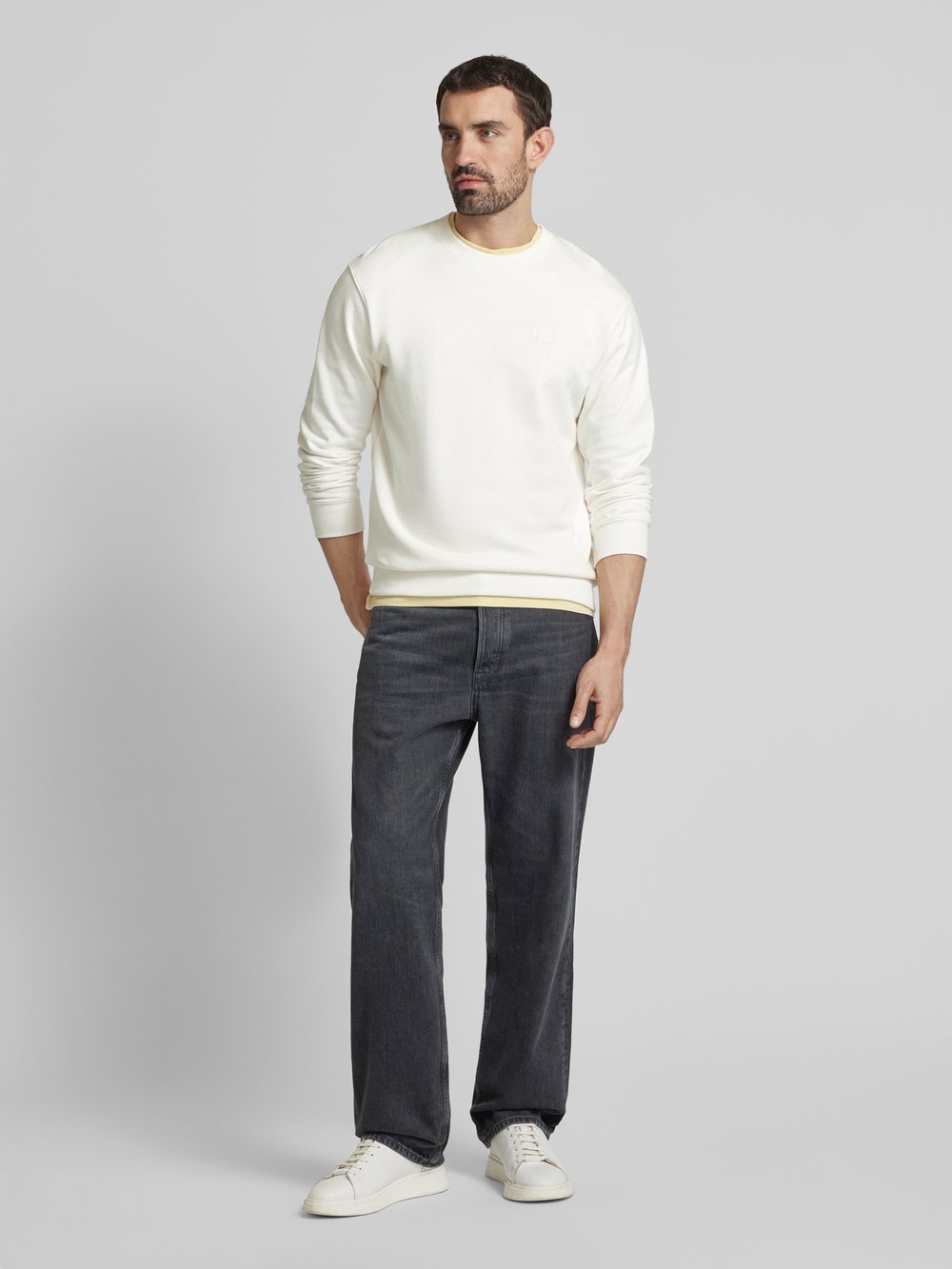 

Толстовка с ребристыми манжетами Scotch & Soda, кремовый
