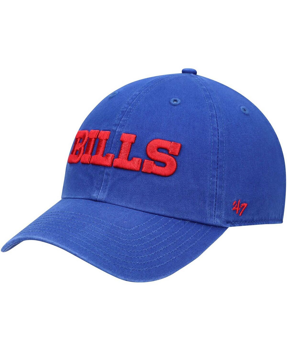 

Мужская регулируемая шляпа Royal Buffalo Bills Clean Up Script '47 Brand