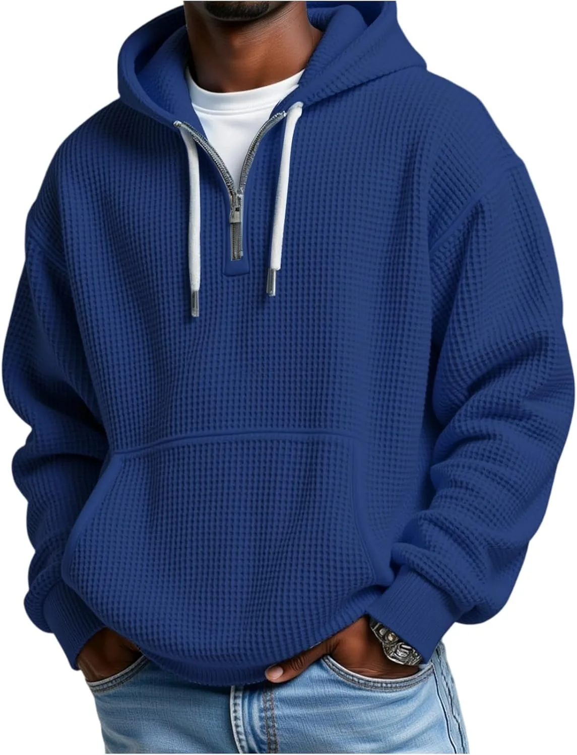 

Мужской худи багги с карманами и длинными рукавами