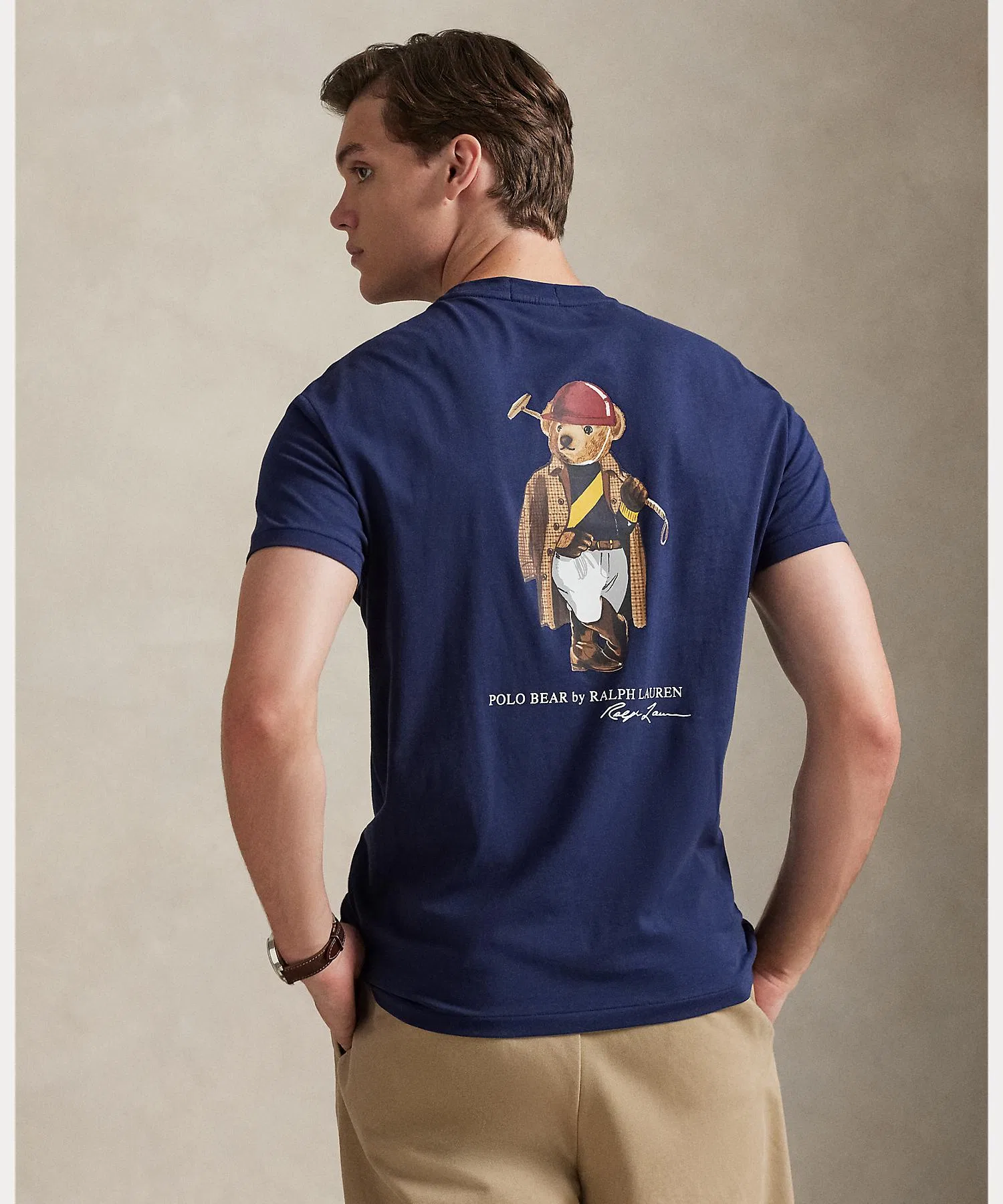 Мужская футболка POLO RALPH LAUREN Classic Fit Polo Bear — фото 4