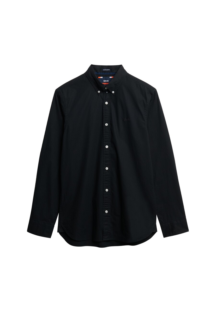 

Приталенная рубашка на пуговицах Superdry Essentials Lite, черный