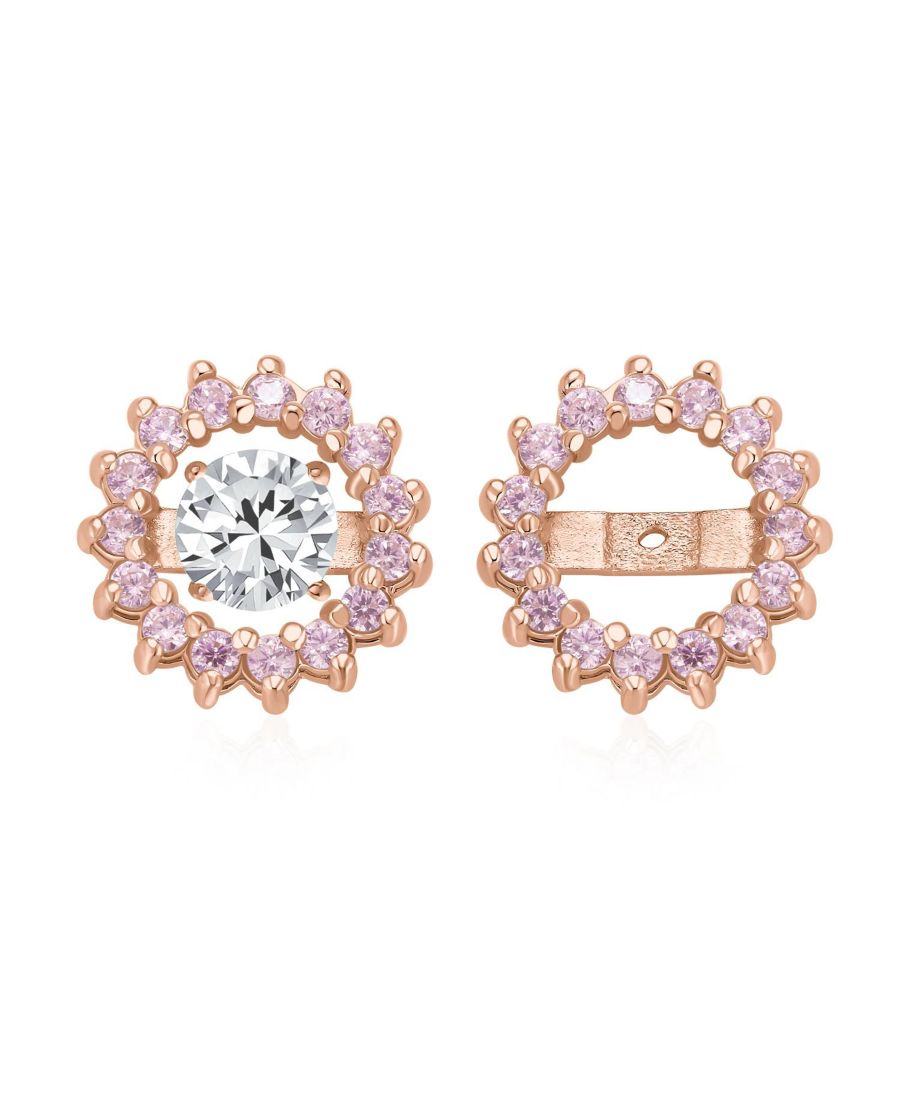 

Съемные насадки на серьги-гвоздики с фианитами, покрытые золотом, из стерлингового серебра Bling Jewelry, Rose