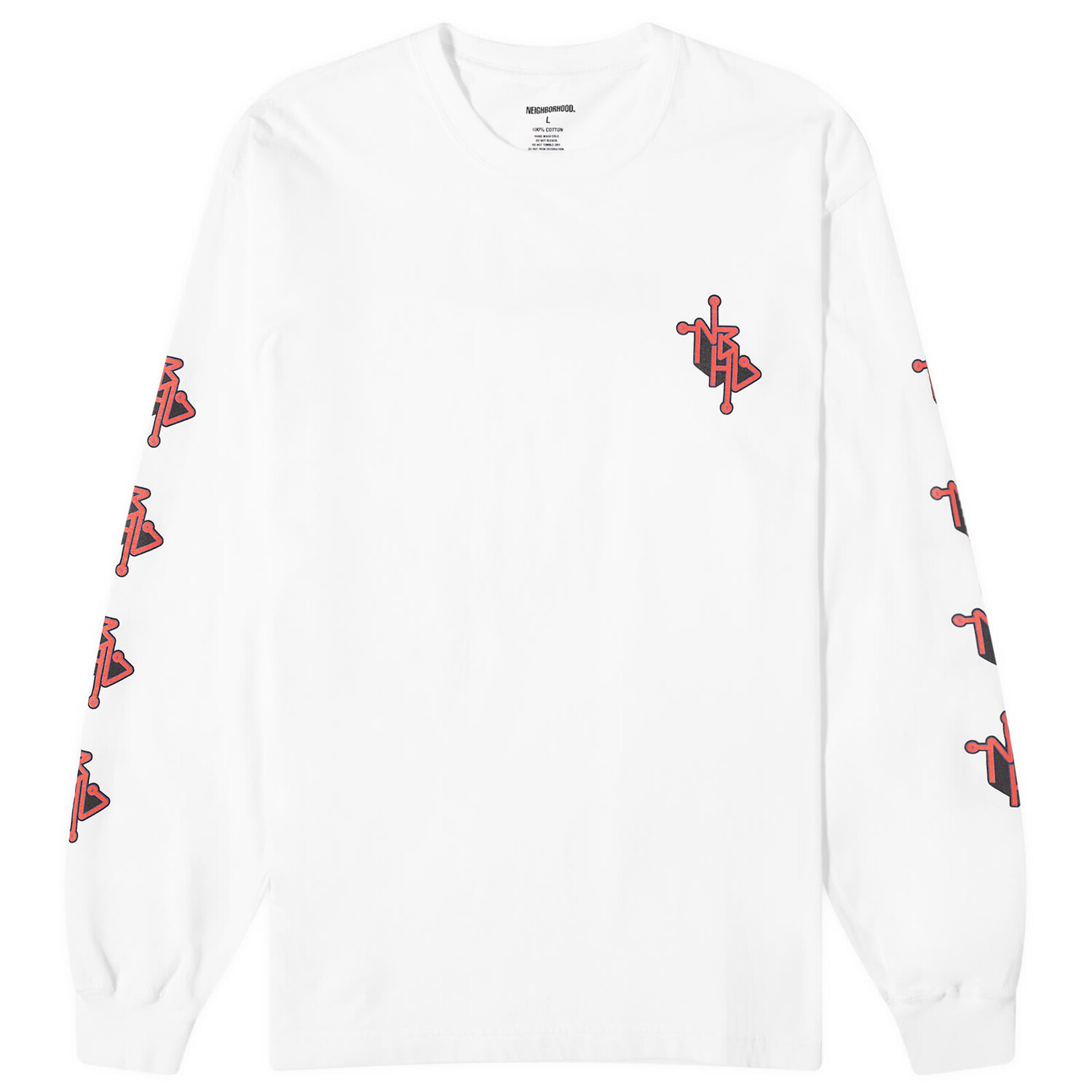 

Лонгслив Neighborhood 12 Long Sleeve T-Shirt, белый