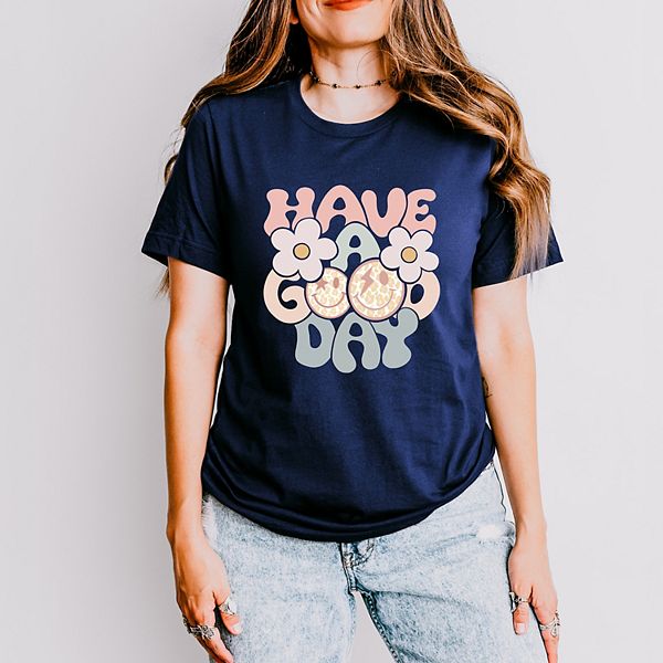 

Футболка с цветами Have a good day Simply Sage Market, True Navy, Зеленый, Футболка с цветами Have a good day Simply Sage Market, True Navy