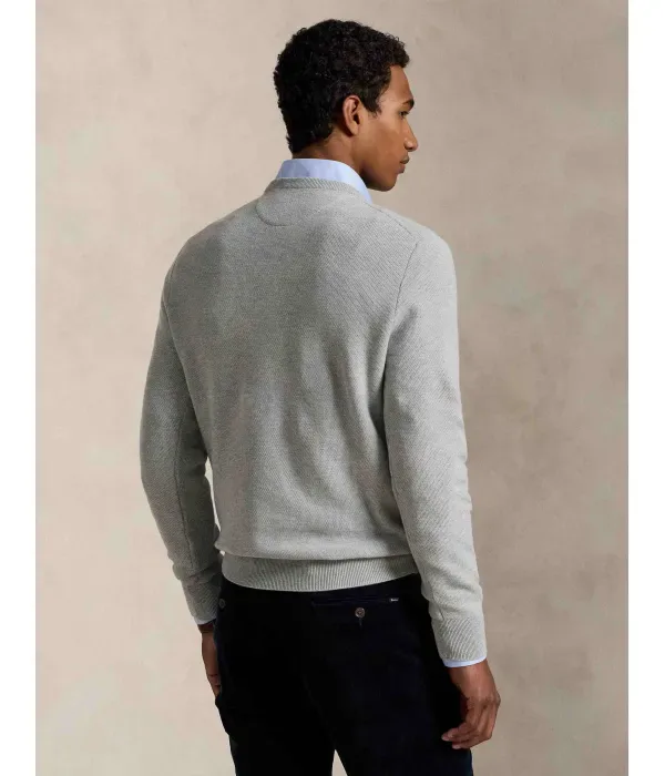 Свитер regular fit Polo Ralph Lauren, серый — фото 3
