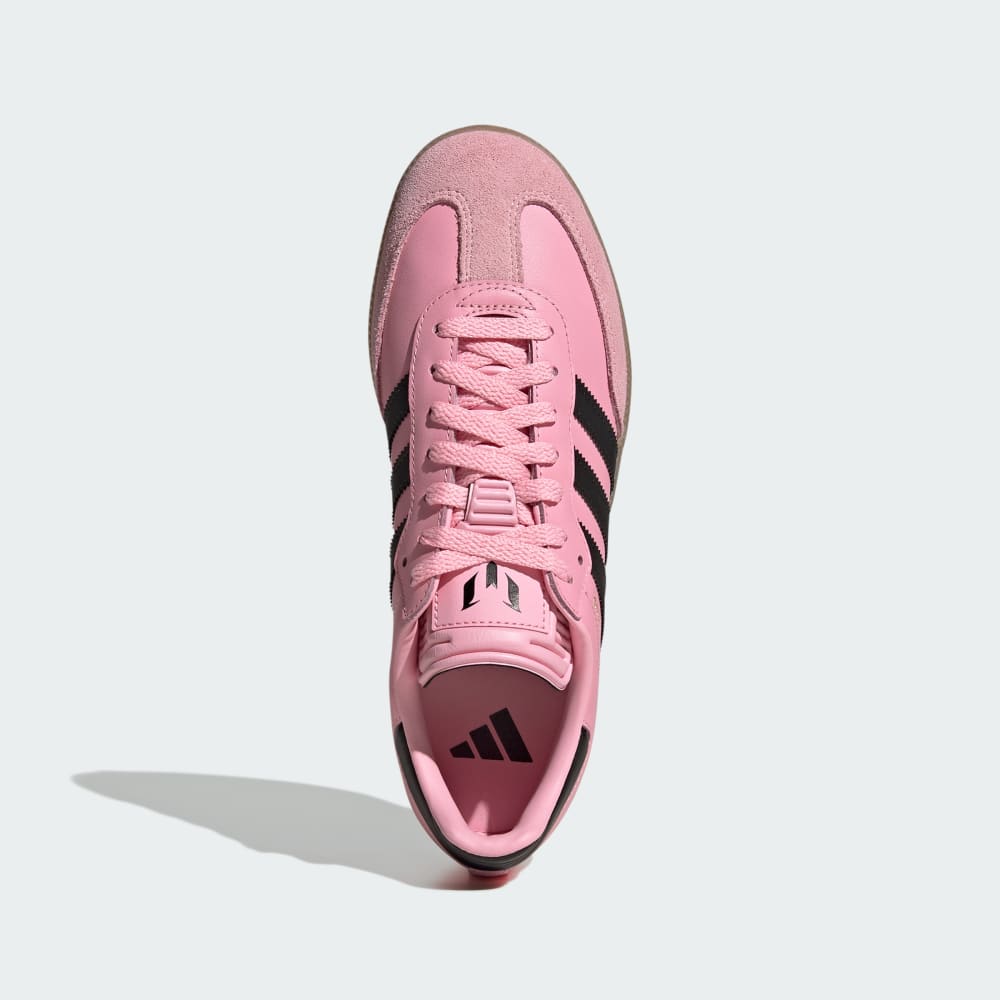 Кроссовки Adidas Samba Messi Indoor Soccer Shoes, цвет Light Pink/Core Black/Gum — фото 3