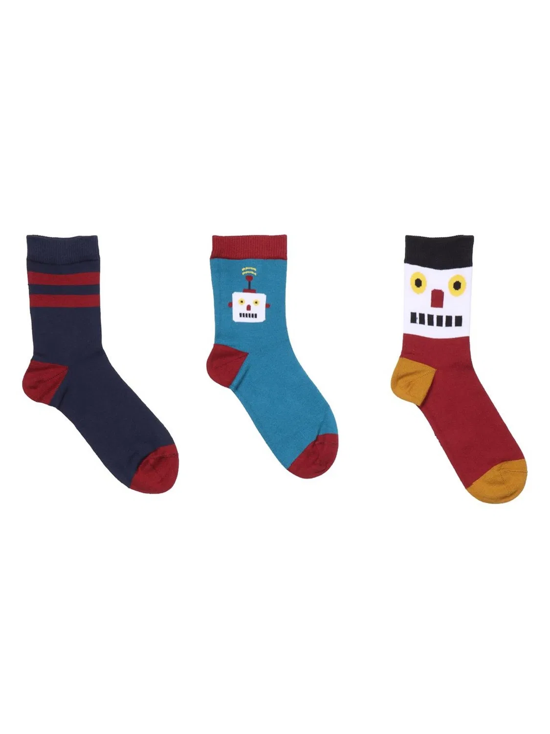 Носки Walkiddy Robots Friends Socks синего цвета