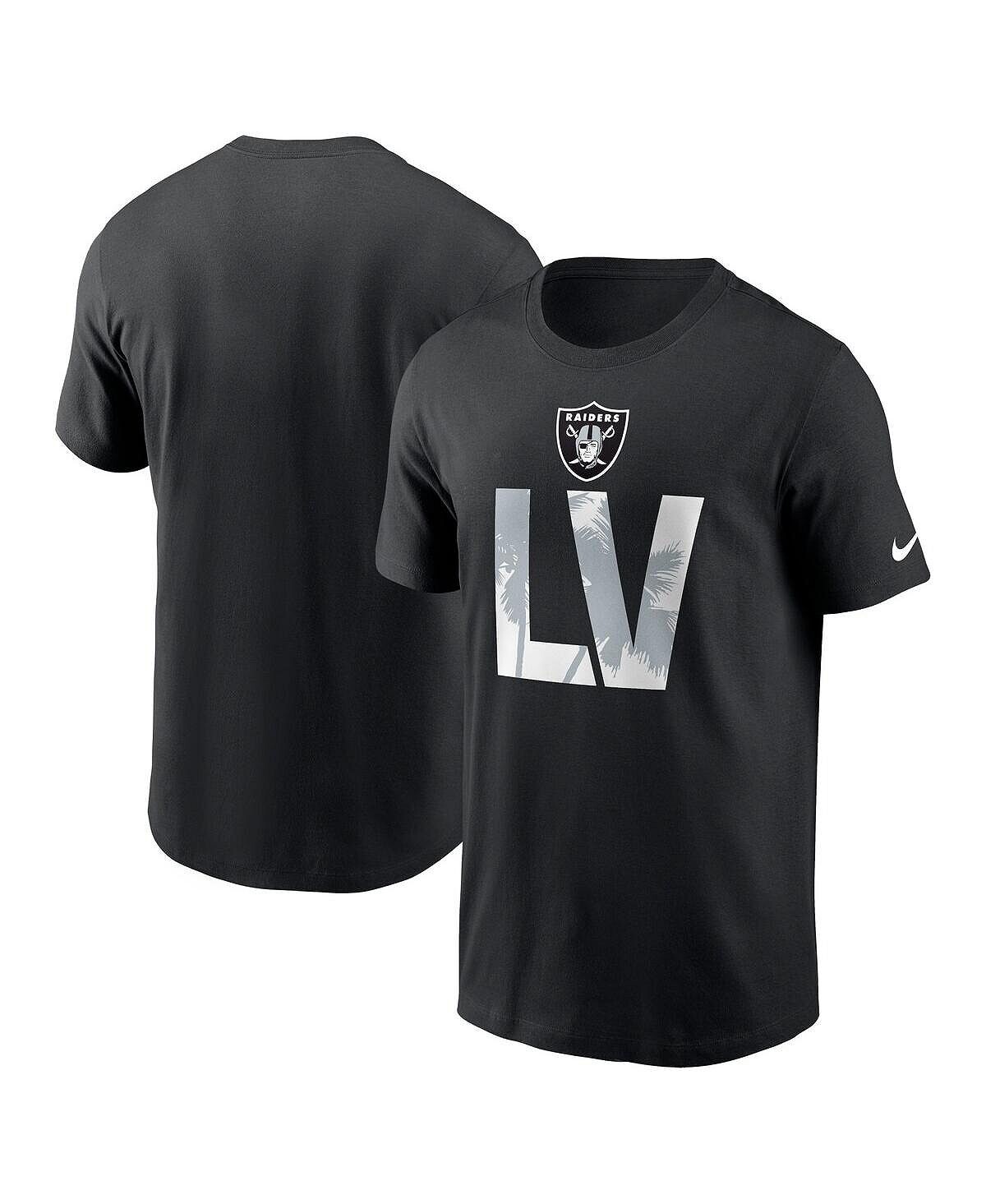 

Мужская черная футболка Las Vegas Raiders Local Essential Nike, Черный, Мужская черная футболка Las Vegas Raiders Local Essential Nike