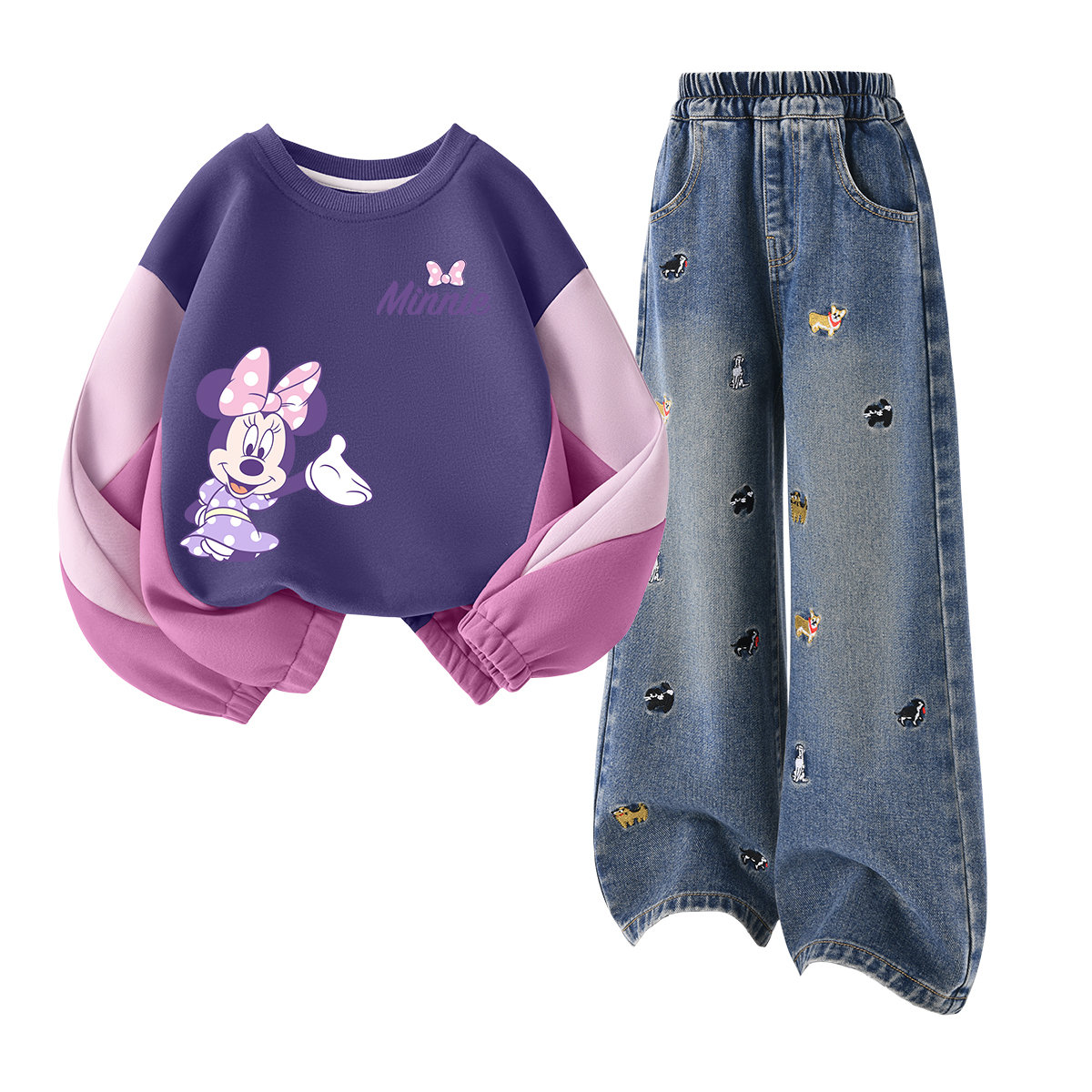 

Детская повседневная спортивная одежда Disney, фиолетовый