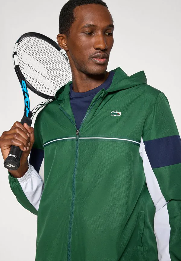 Тренировочная куртка Lacoste Sport Tennis, водоотталкивающая, зеленый — фото 4