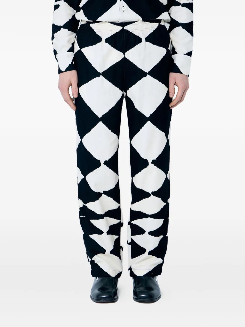 

Брюки с узором NÒMARYTHM TEXTILE, черный
