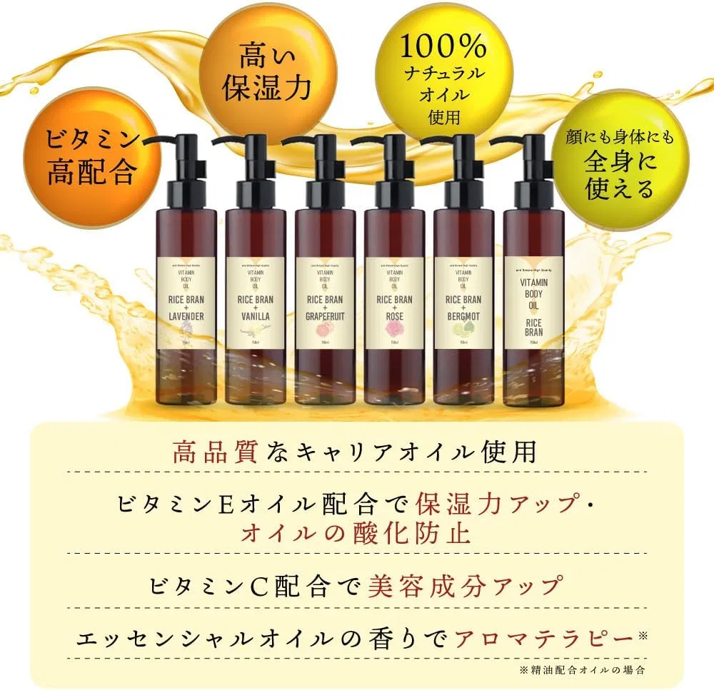 Масло для тела Vitamin Body Oil, Rice Blanc, and Simple High Quality, 20 мл, бергамот — фото 4