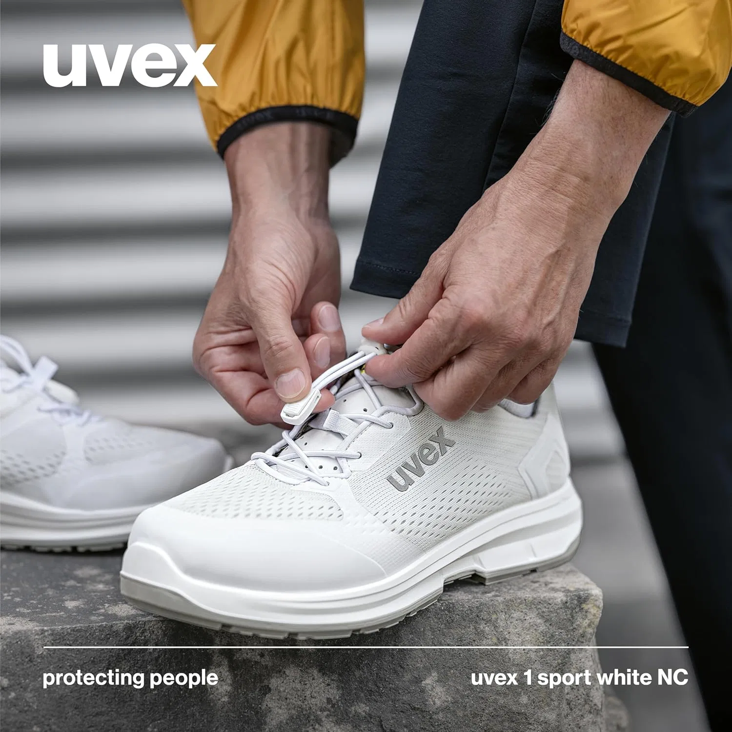 Uvex 1 Sport White NC - Рабочая обувь для отдыха и работы - Мягкая, дышащая и амортизирующая — фото 2