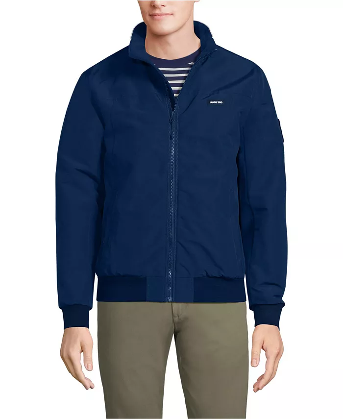 

Мужская классическая куртка Squall Waterproof Insulated Lands' End, синий