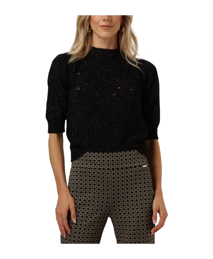 

Элегантный черный топ для женщин Twinset, черный