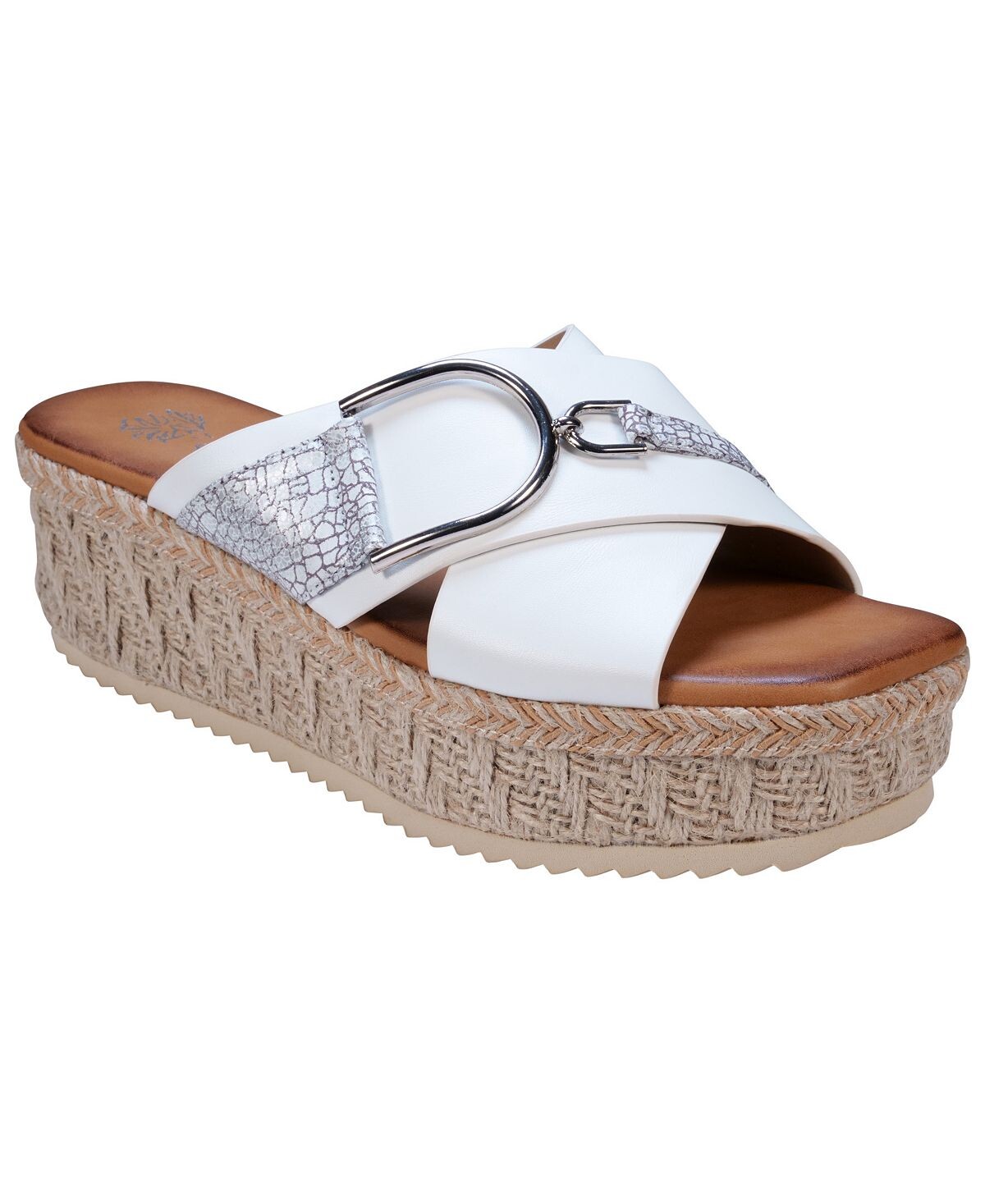 

Женские шлепанцы на платформе с ремешками Lindsey GC Shoes, белый