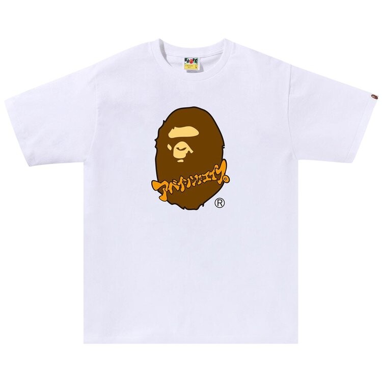 

Футболка BAPE Katakana Ape Head 'White', белый