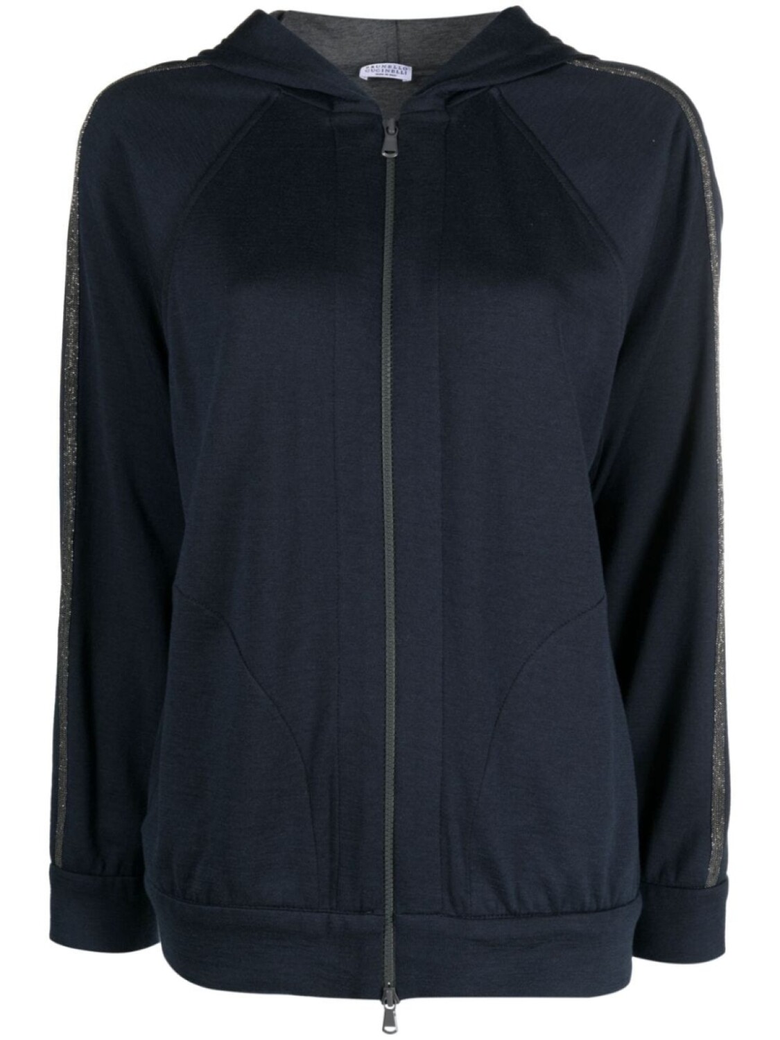 

Brunello Cucinelli худи на молнии, синий